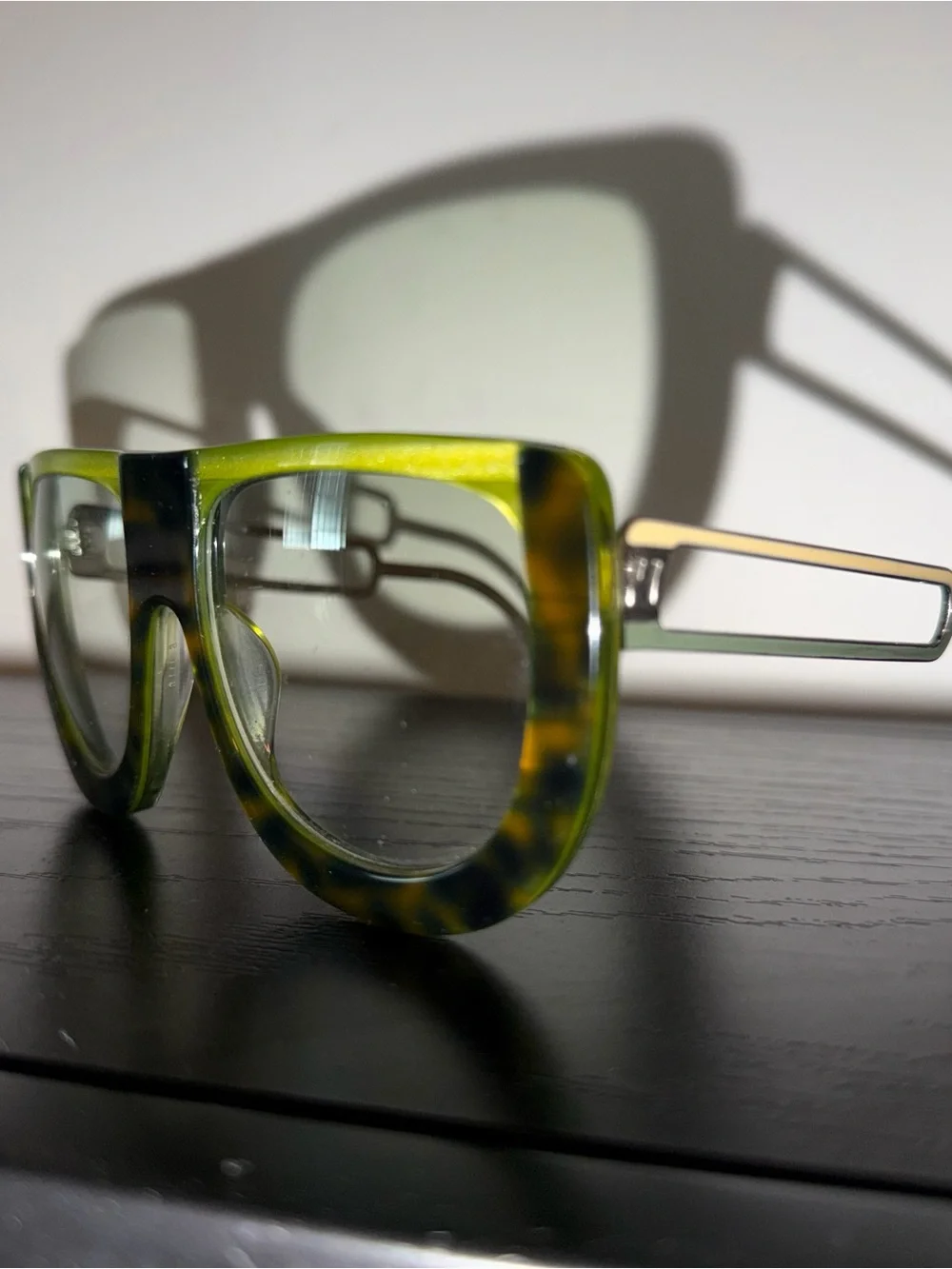 Fendi Olive Green Square Acetate Sunglasses
